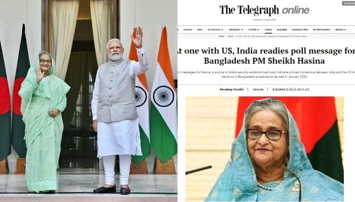 বাংলাদেশে অবাধ ও সুষ্ঠু নির্বাচন হলে তা গণতান্ত্রিক প্রতিষ্ঠানগুলোকে শক্তিশালী করবে : টেলিগ্রাফ 5 PM HAsina Modi 64e312d81d14b