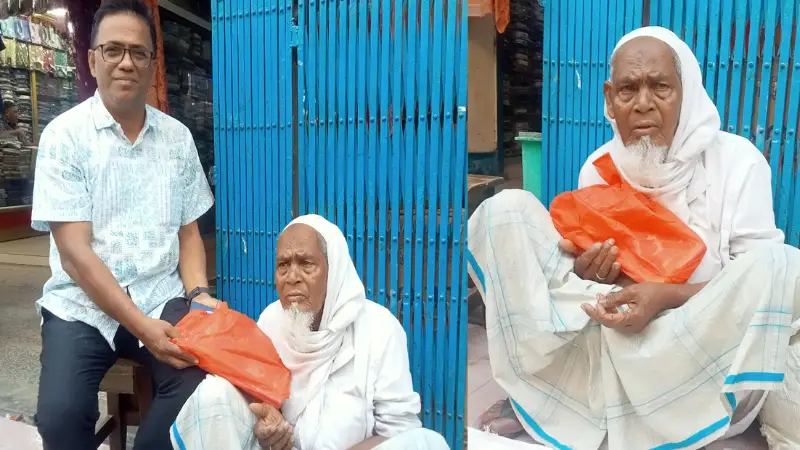 বরিশাল নগরীতে ছয় সন্তানের জনক বৃদ্ধের আশ্রয় হয়েছে ফুটপাতে! 5 17 2503091858