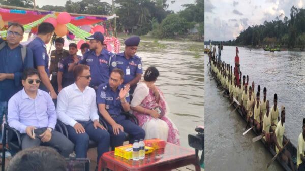 উজিরপুরে ঐতিহ্যবাহী নৌকা বাইচে হাজারো দর্শকের ঢল 1 boat bise 600x337 1