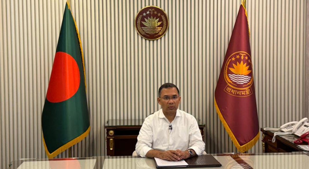 জাতির উদ্দেশে ভাষণ দেন প্রধানমন্ত্রী তারেক রহমান।