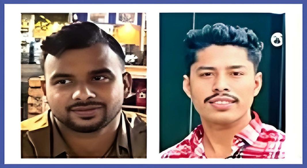 শীর্ষ সন্ত্রাসী মোহাম্মদ রায়হান আলম ও মোবারক হোসেন ইমন।