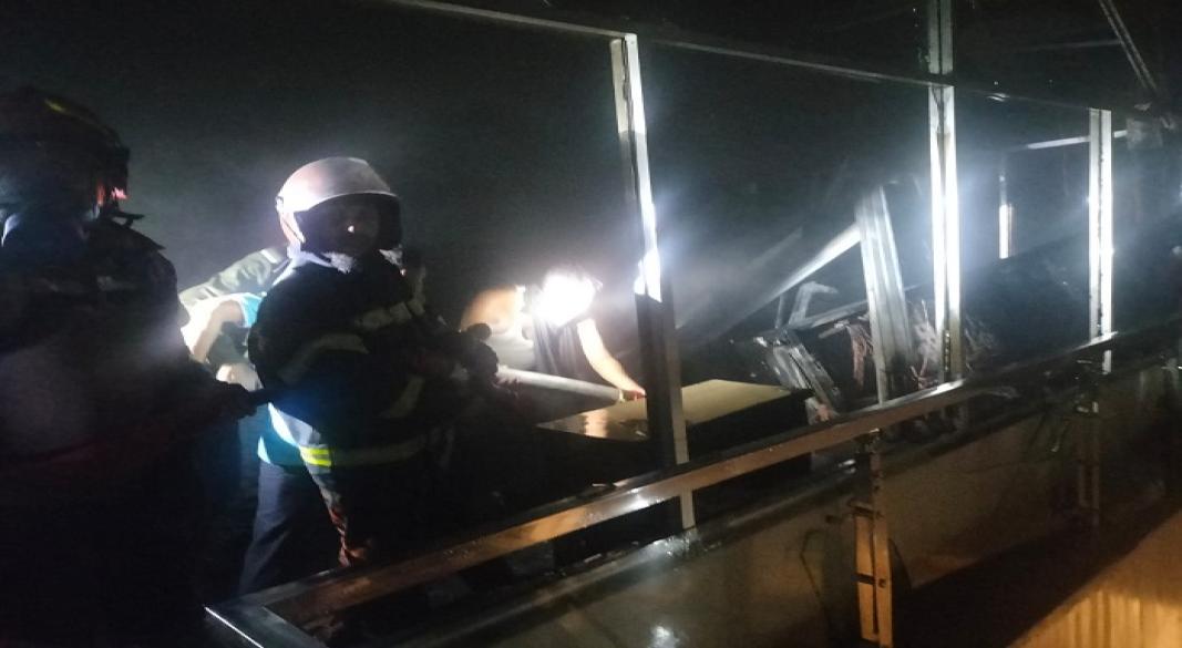 সিলেট ওসমানী বিমানবন্দরে আগুন