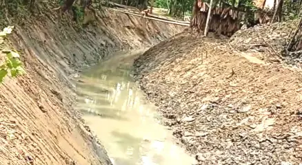 রাজাপুরে খাল খননে অনিয়মের অভিযোগ