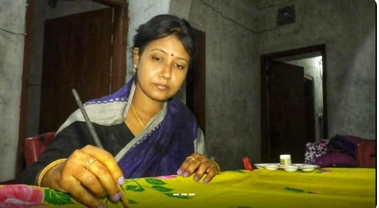 ভোলার নারী উদ্যোক্তা প্রমিতা এনি হ্যান্ড পেইন্টিং করেই স্বনির্ভর 5 s babu