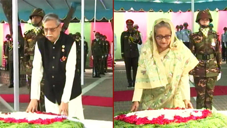 গোপালগঞ্জে বঙ্গবন্ধুর সমাধিতে রাষ্ট্রপতি ও প্রধানমন্ত্রীর শ্রদ্ধা 5 image 785679 1710651684