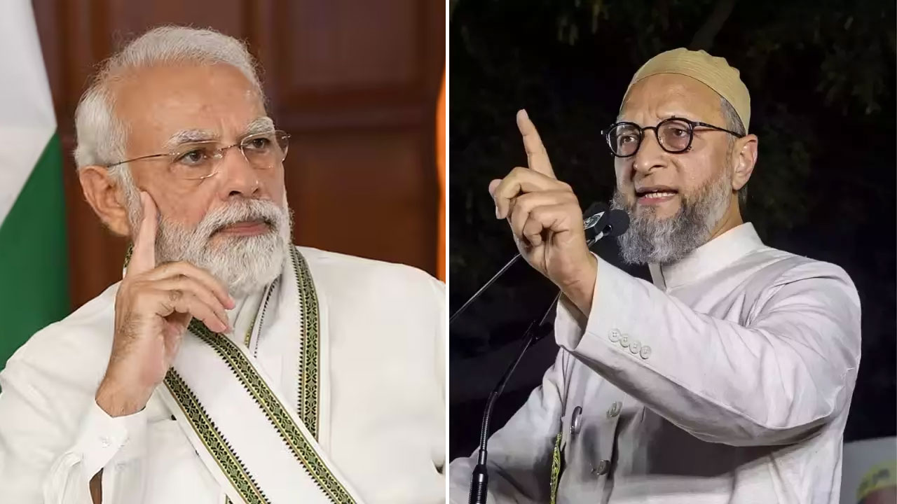 মুসলিমদের জনসংখ্যা বৃদ্ধির বিষয়ে বিতর্কিত মন্তব্য প্রধানমন্ত্রী নরেন্দ্র মোদির 5 owaisi and modi 20240429103103