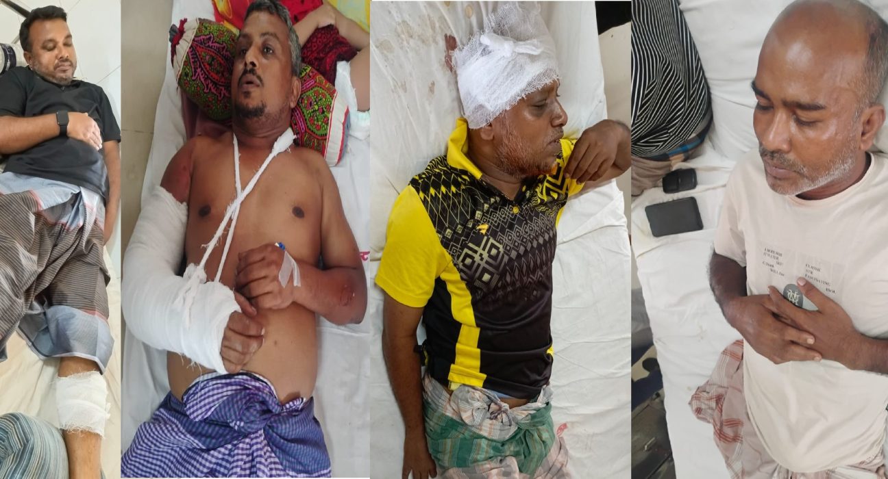 বরিশালে সমন্বয়ক পরিচয়ে চাঁদা দাবি, হামলায় আহত- ৪ 5 barisal pic n