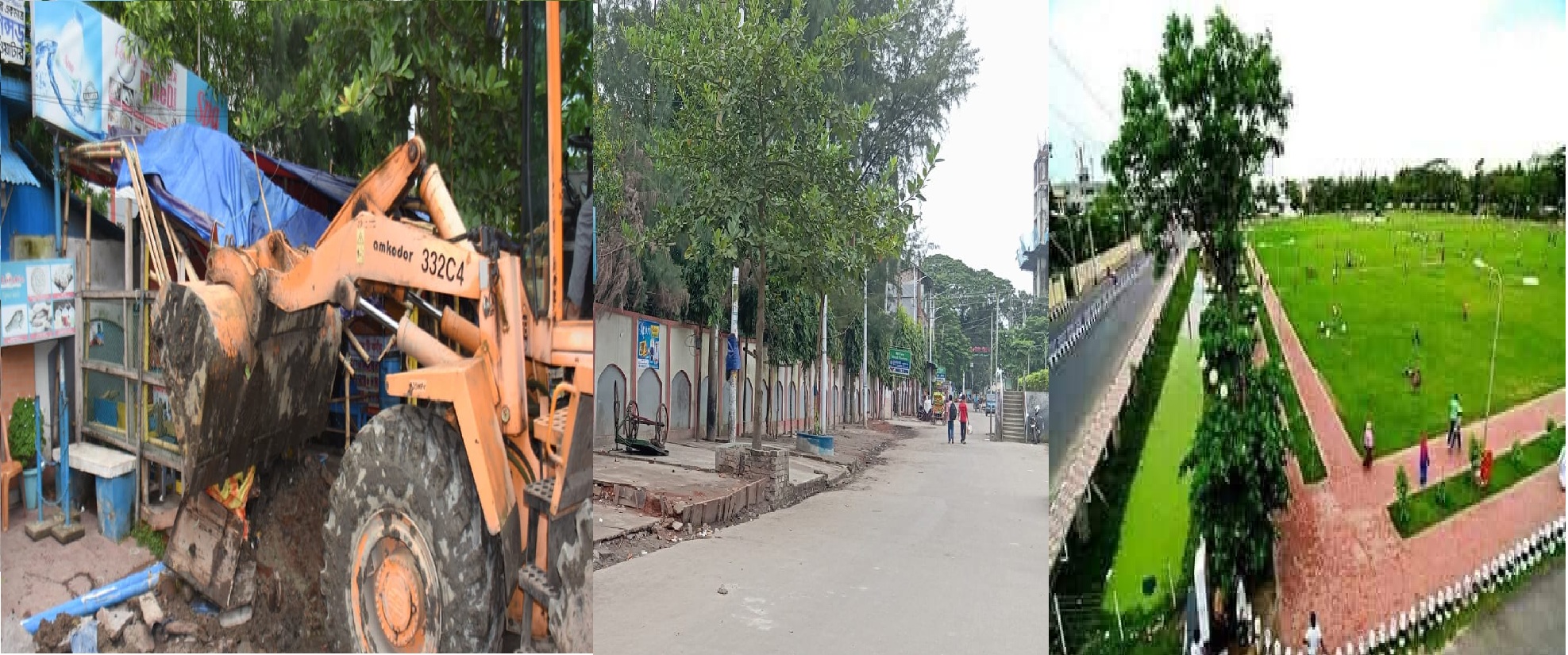বরিশালের ‘ফুসফুস’ বিবির পুকুর ও বেলস পার্ক অবৈধ স্থাপনায় অবরুদ্ধ 9 বেলস পার্কে অবৈধ দোকান ও অবৈধ স্থাপনা উচ্ছেদ করে বরিশাল সিটি করপোরেশন।