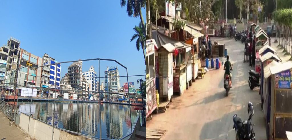 বরিশালের ‘ফুসফুস’ বিবির পুকুর ও বেলস পার্ক অবৈধ স্থাপনায় অবরুদ্ধ 1 বিবির পুকুর ও বেলস পার্ক