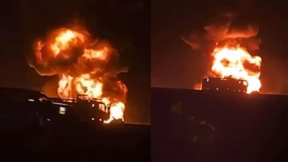 বাস ট্যাংকার ভয়াবহ সংঘর্ষ